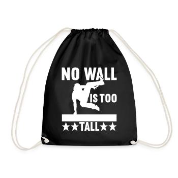 Parkour Freerunning - Drawstring Bag - black - Front