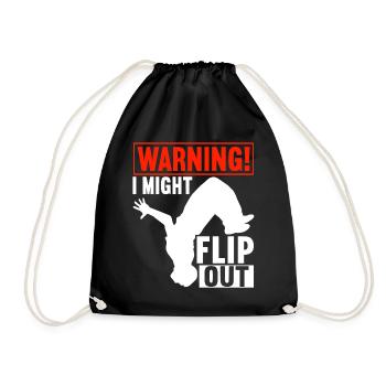 Parkour Freerunning - Drawstring Bag - black - Front
