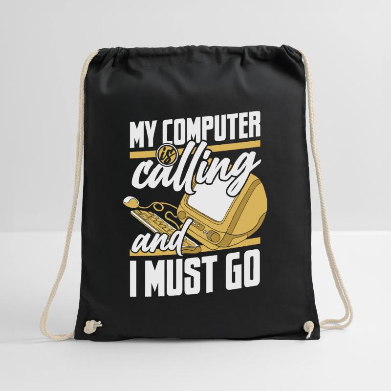 My Computer Is Calling IT Operations Computer Scientist Drawstring Bag