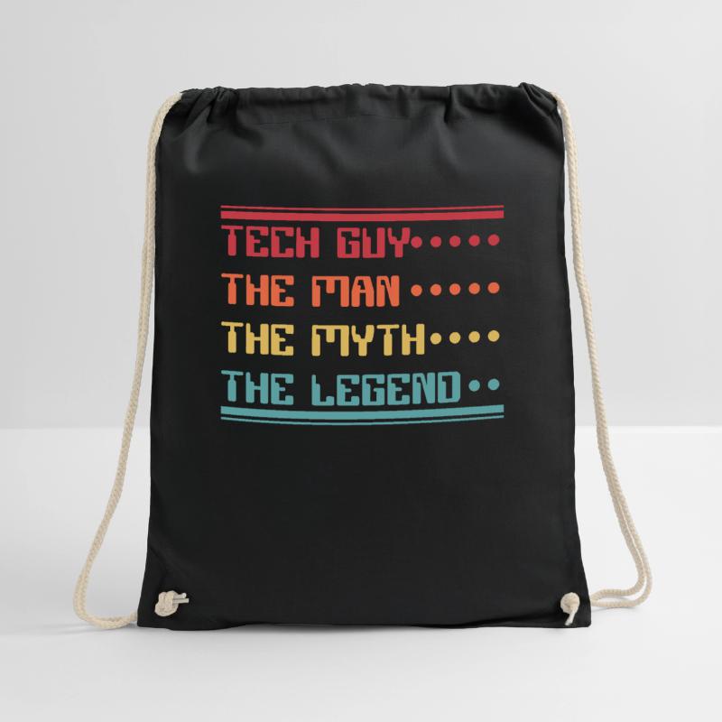 Tech Guy Man Myth Legend IT Operations Admin Drawstring Bag