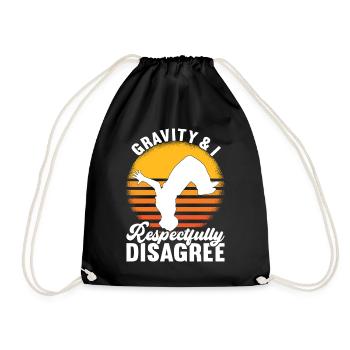 Parkour Freerunning - Drawstring Bag - black - Front