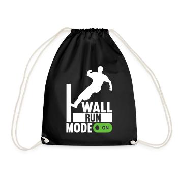 Parkour Freerunning - Drawstring Bag - black - Front