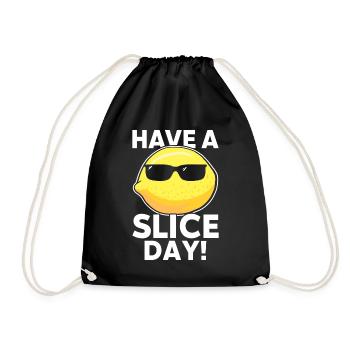 Lemonade Stand Lemon - Drawstring Bag - black - Front