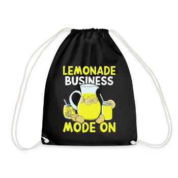 Limonaden-Stand - Turnbeutel - Schwarz - Vorne