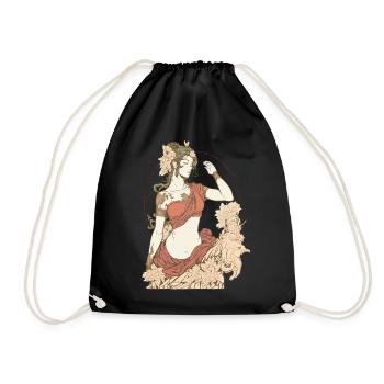 Hindu Goddess Mother Parvati Hinduism Deity Mythol - Drawstring Bag - black - Front