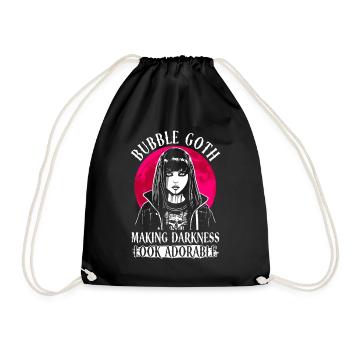 Les ténèbres Bubble Goth ont l’air adorables - Goth - Sac de sport léger - noir - Devant