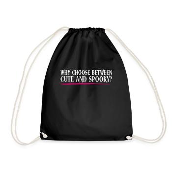 Mignon et effrayant? - Bubble Goth Perky Goth - Sac de sport léger - noir - Devant
