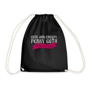Mignon et effrayant Perky Goth Perfection Goth - Sac de sport léger - noir - Devant