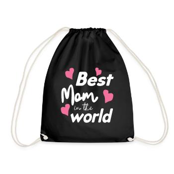 Best Mom In The World - Turnbeutel - Schwarz - Vorne