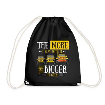 Plus je joue avec, plus il grossit - Sac de sport léger - noir - Devant