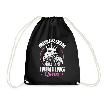 Chasse aux champignons Reine butinante Chasse aux champignons - Sac de sport léger - noir - Devant