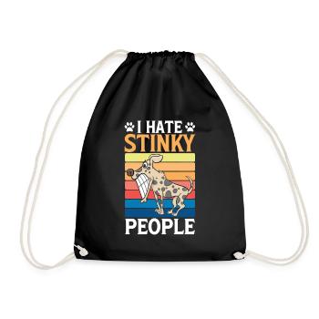 Mean Pet Dog Owner Dog Pop Art Cartoon - Sac de sport léger - noir - Devant