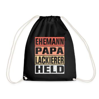 Lackierer Vater Ehemann Held - Turnbeutel - Schwarz - Vorne