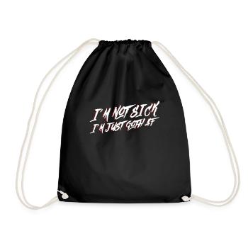 Je ne suis pas malade, je suis juste Goth AF - Moontan Gothic - Sac de sport léger - noir - Devant
