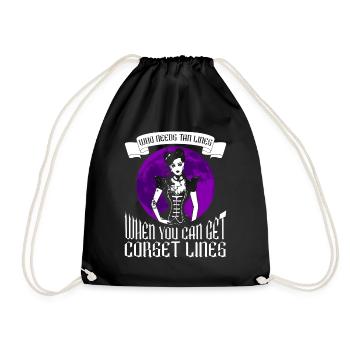 Moontan Gothic Saying Goth Girl Goth Emo - Drawstring Bag - black - Front