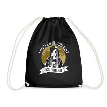 Clair de lune avant la lumière du soleil - Moontan Gothic Goth - Sac de sport léger - noir - Devant