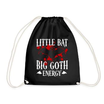 Baby Bat Gothic Goth Grufti Saying - Drawstring Bag - black - Front