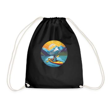 KAYAKS CANOË RAFTING BATEAU Kayak Adultes-paddle - Sac de sport léger - noir - Devant