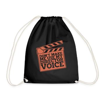 Film Director Don't Make Me Use My Video Editor - Drawstring Bag - black - Front