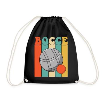 Bocce Spruch Bocce Ball mit Jack Bocci Game Bocce - Turnbeutel - Schwarz - Vorne