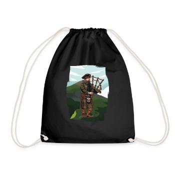 Cornemuse des Highlands écossais cornemuse - Sac de sport léger - noir - Devant
