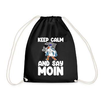 North Sea Moin Low German - Drawstring Bag - black - Front