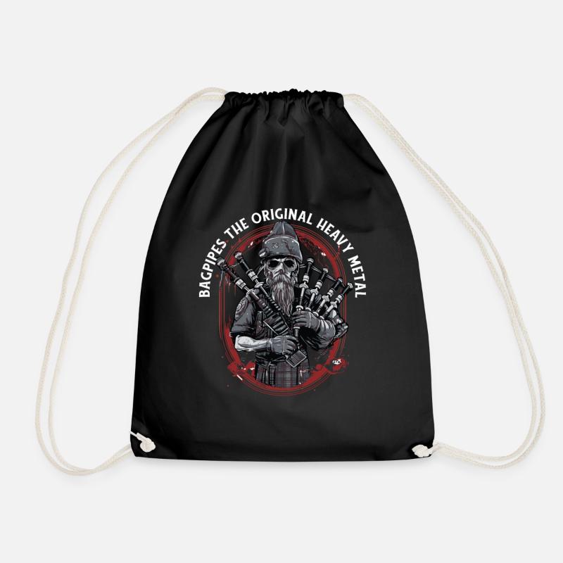 Dudelsackspieler schottischer Bagpipe-Sounds - Turnbeutel - Schwarz
