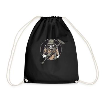 Detectorists Sondler Sondeln Retro-Vintage - Drawstring Bag - black - Front