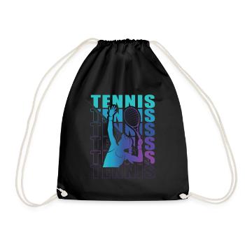 Vêtements pour joueurs de tennis Tennis Femmes Filles - Sac de sport léger - noir - Devant