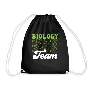 Biology Team Biologist Biologist Biology Teacher - Drawstring Bag - black - Front