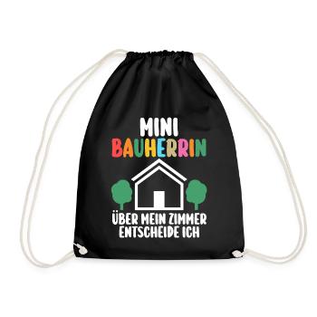 Bauherrin - Turnbeutel - Schwarz - Vorne