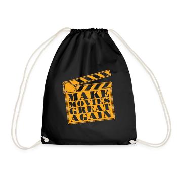 Filmmaking Make Movies Great Again Movie Director - Drawstring Bag - black - Front