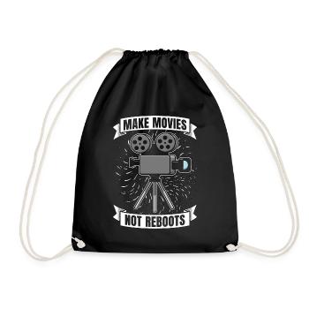 Filmmaking Make Movies Not Reboots Film Producer - Drawstring Bag - black - Front