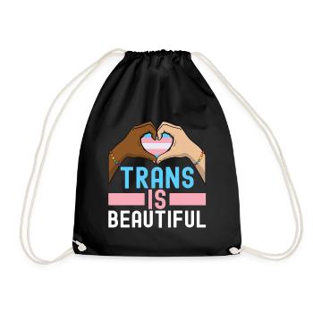 Transgenre Trans LGBTQ - Sac de sport léger - noir - Devant