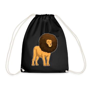 Lion Afro Hairstyle - Drawstring Bag - black - Front