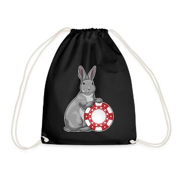 Bunny Poker Jetons de poker - Sac de sport léger - noir - Devant