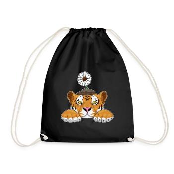 Marguerites tigres - Sac de sport léger - noir - Devant