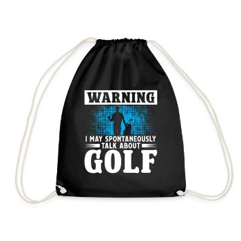 I may spontaneously talk about Golf - Turnbeutel - Schwarz - Vorne