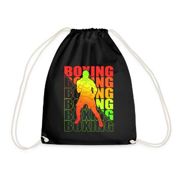 Boxen Arts Martiaux Boxe Box Club Boxeur - Sac de sport léger - noir - Devant