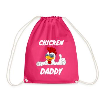 Chicken Daddy - Turnbeutel - Fuchsia - Vorne
