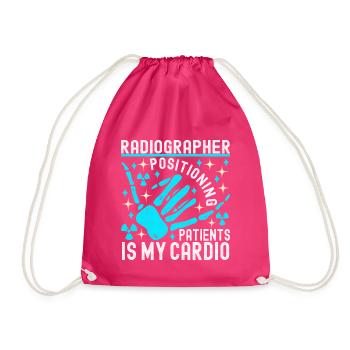 Radiology Radiologist - Drawstring Bag - fuchsia - Front