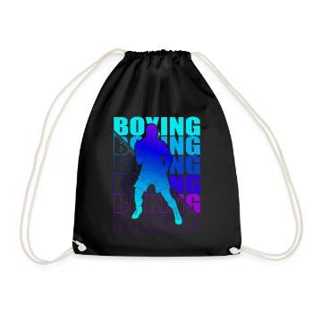 Boxen Martial Arts Boxing Box Club Boxer - Drawstring Bag - black - Front