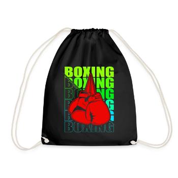 Boxen Martial Arts Boxing Box Club Boxer - Drawstring Bag - black - Front