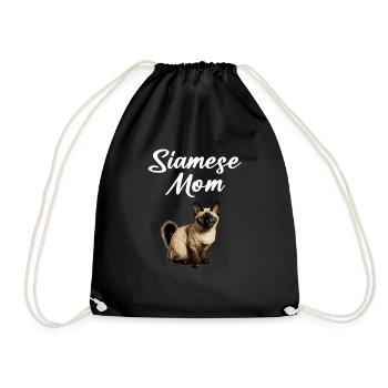 siamese cat - Turnbeutel - Schwarz - Vorne