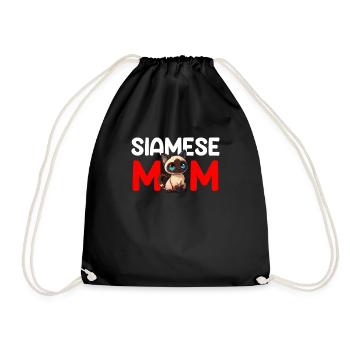 siamese cat - Turnbeutel - Schwarz - Vorne