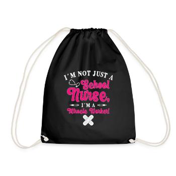 School Nurse Medical Nursing Nurse Appreciation - Drawstring Bag - black - Front