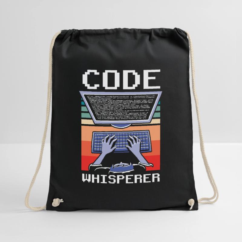 Code Whisperer Programmer Coding Coder Drawstring Bag