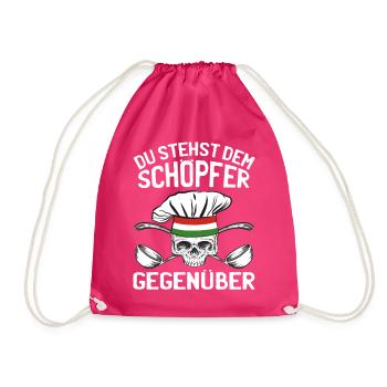 Koch Italien Küche - Schöpfer Gegenüber - Turnbeutel - Fuchsia - Vorne