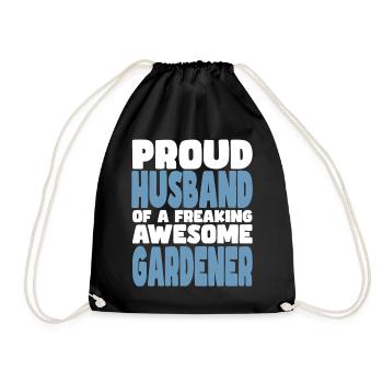 Fière épouse d’un sacré bon jardinier - Sac de sport léger - noir - Devant