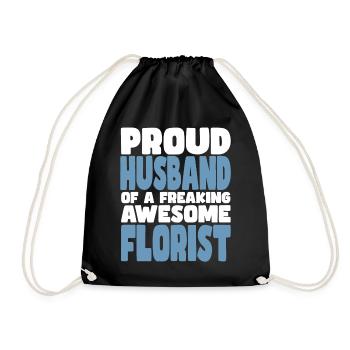 Fière épouse d’un sacré bon fleuriste - Sac de sport léger - noir - Devant